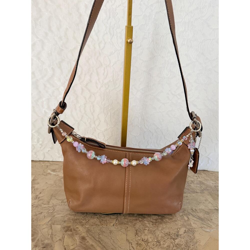 Rare Vintage Coach hobo Legacy leather small handbag 9566 very good condition